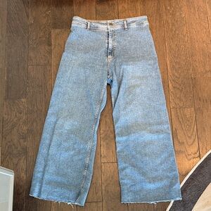 Zara Blue Ankle & Cropped Jeans
